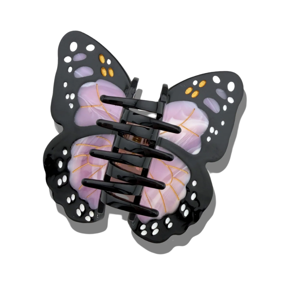 Lavender Butterfly Claw Clip