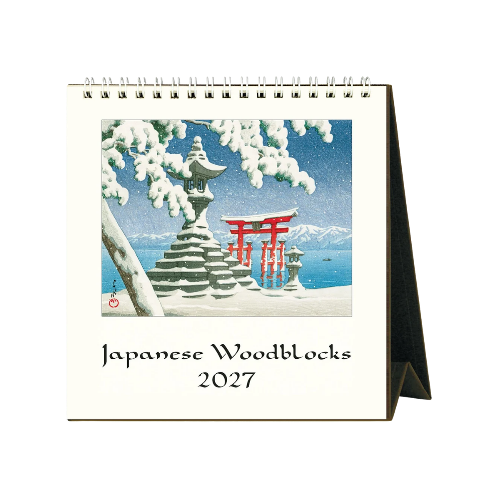 Japanese Woodblocks 2027 Desk Calendar