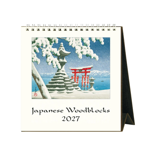 Japanese Woodblocks 2027 Desk Calendar