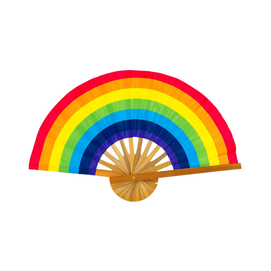 Rainbow Hand Fan