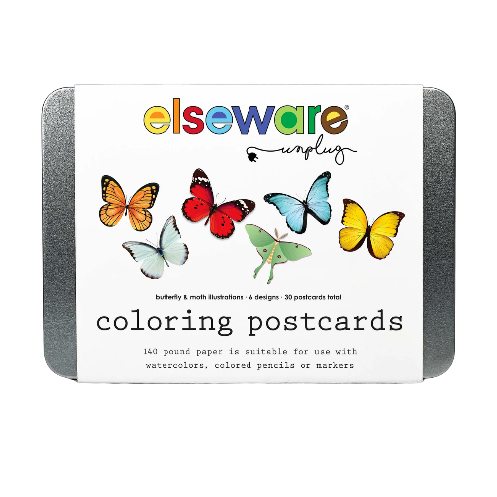 Butterfly Coloring Postcards
