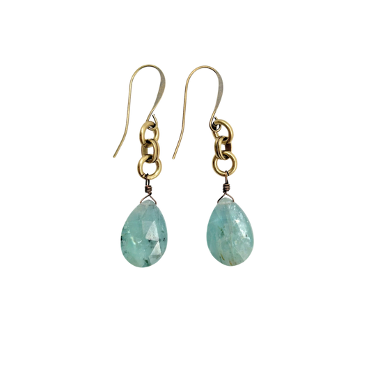 Aqua Kyanite Earrings