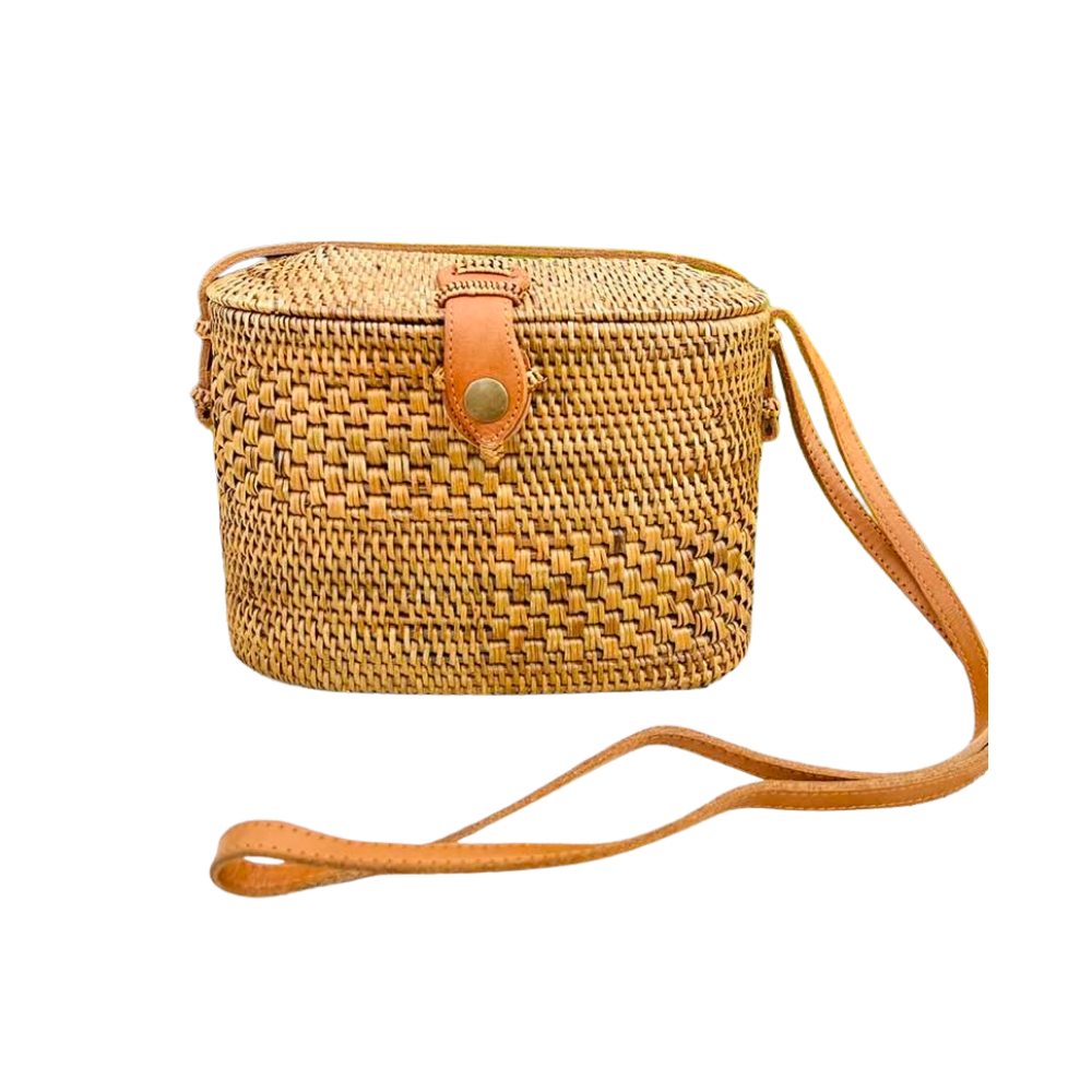 Ata Woven Sewing Basket Bag