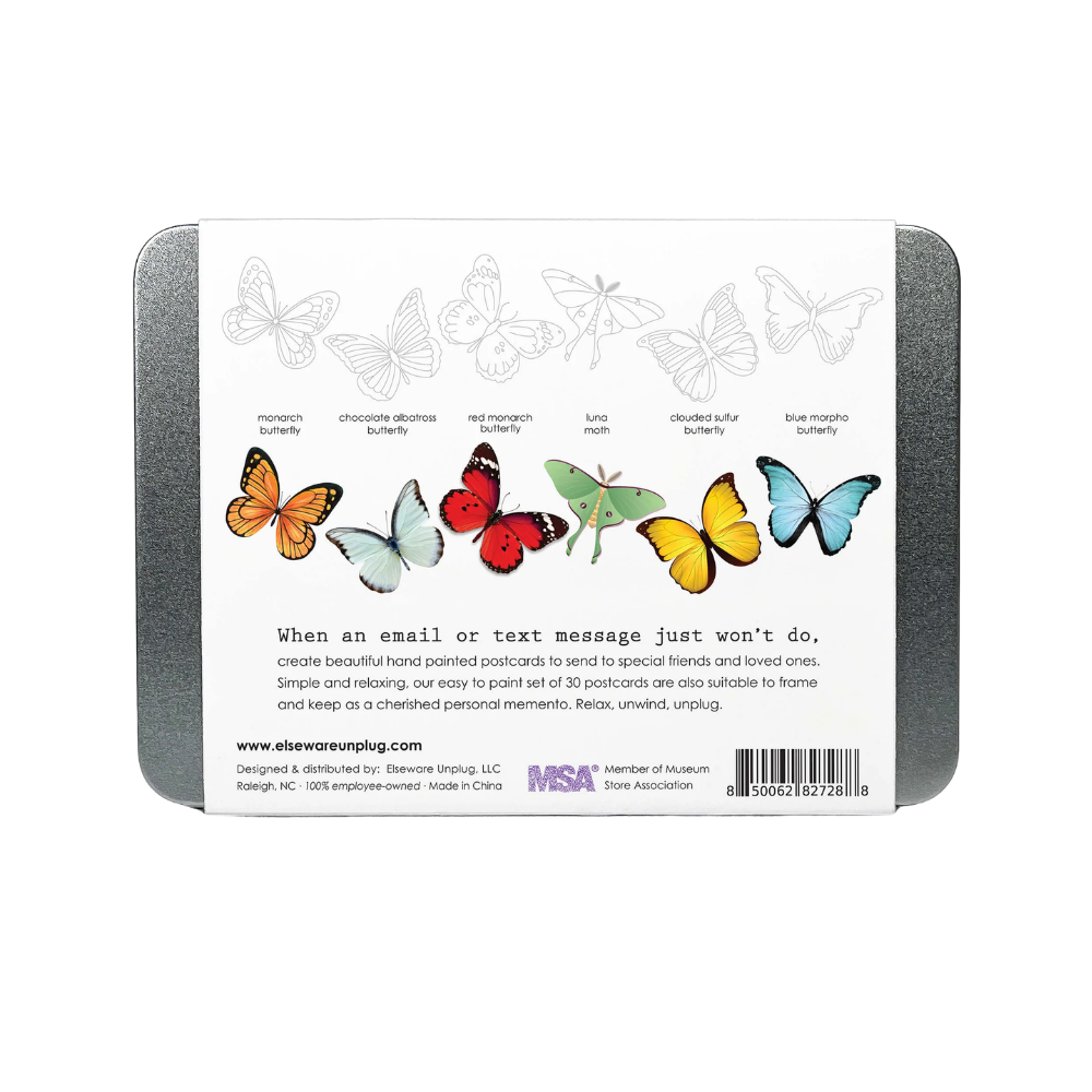 Butterfly Coloring Postcards