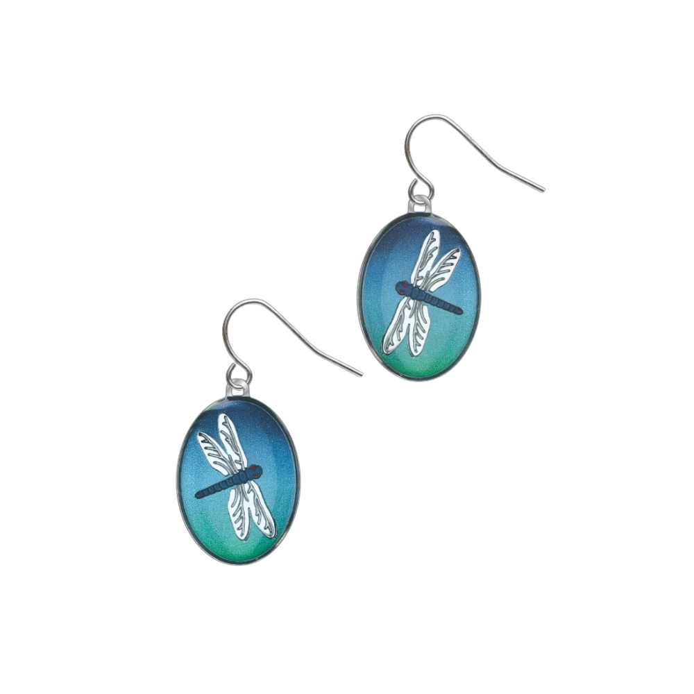 Tiffany Oval Dragonfly Earrings