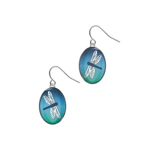 Tiffany Oval Dragonfly Earrings