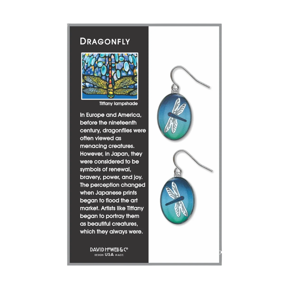 Tiffany Oval Dragonfly Earrings