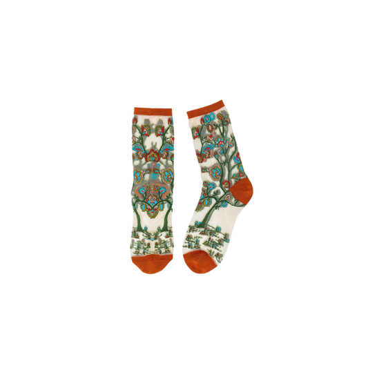 Tree of Life Sheer Socks