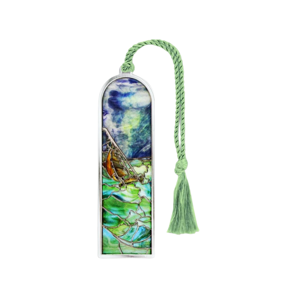 Tiffany Seascape Metal Bookmark