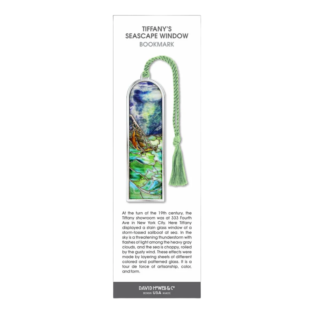 Tiffany Seascape Metal Bookmark