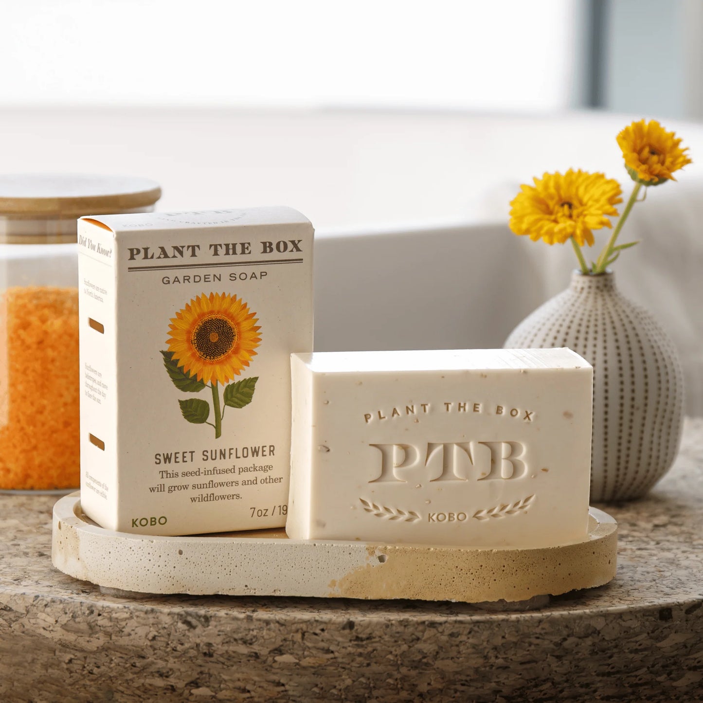 Plant the Box Garden Soap - Sweet Sunflower