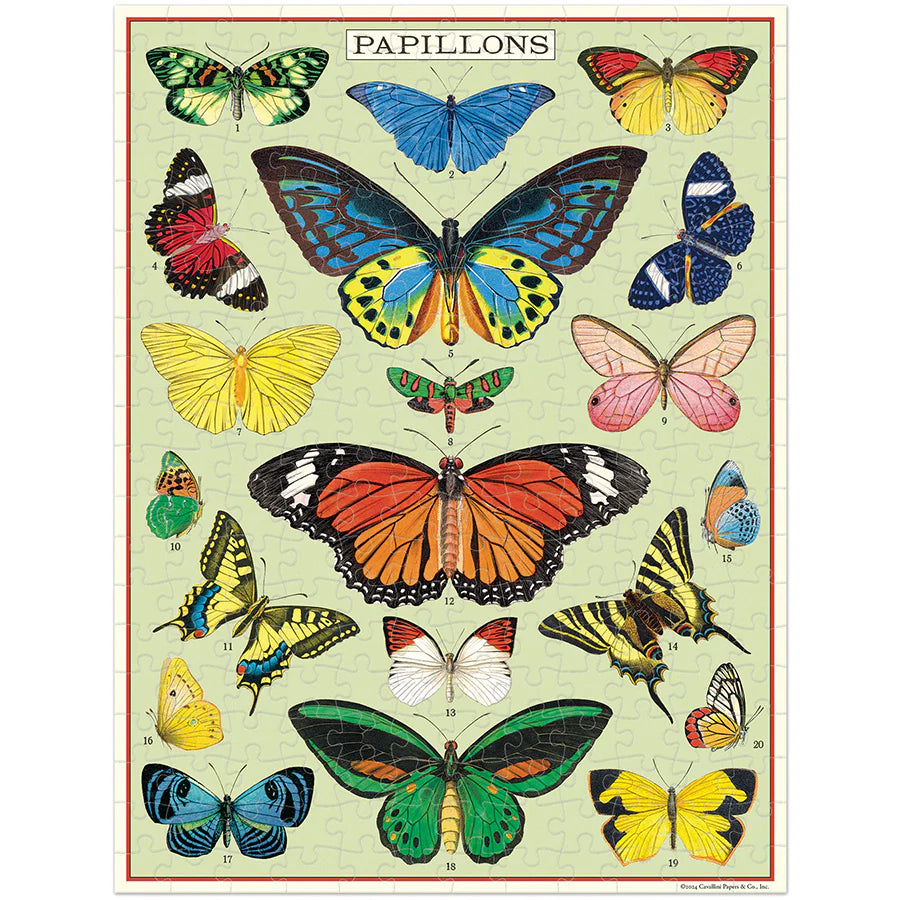 Butterflies 240 Piece Vintage Mini Puzzle