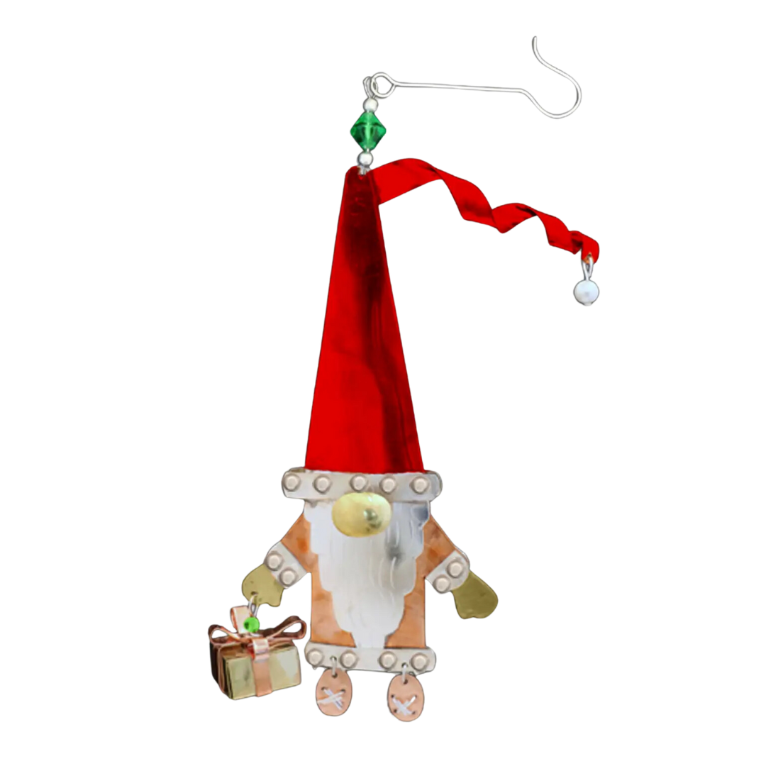 Santa Gnome Ornament