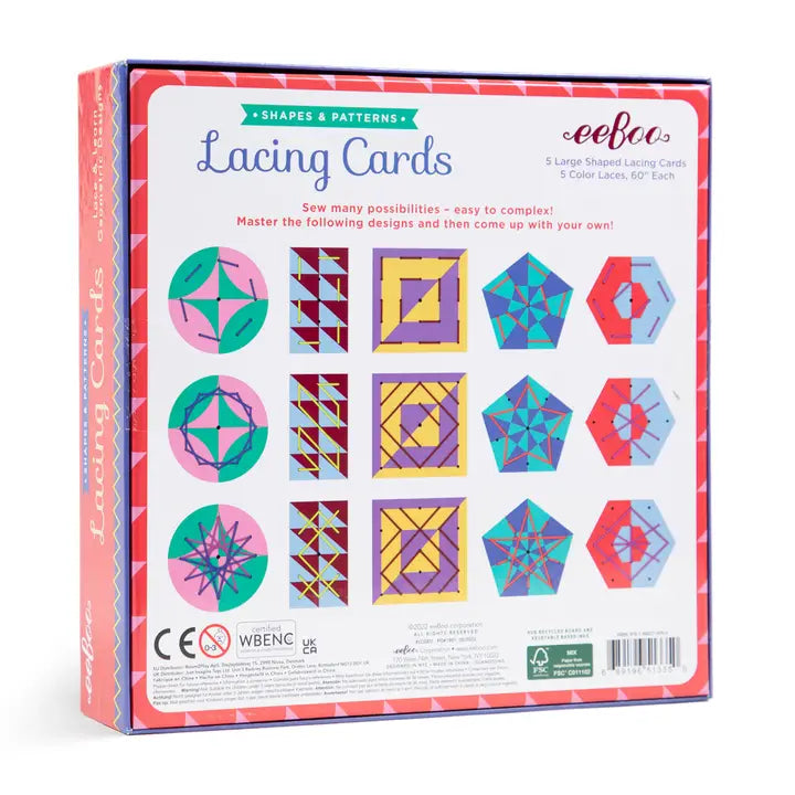 Shapes and Patterns Lacing Cards