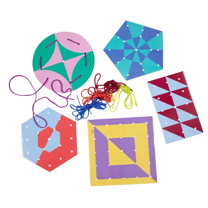 Shapes and Patterns Lacing Cards