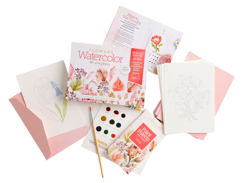 Paint Your Own Cards - Floral Set
