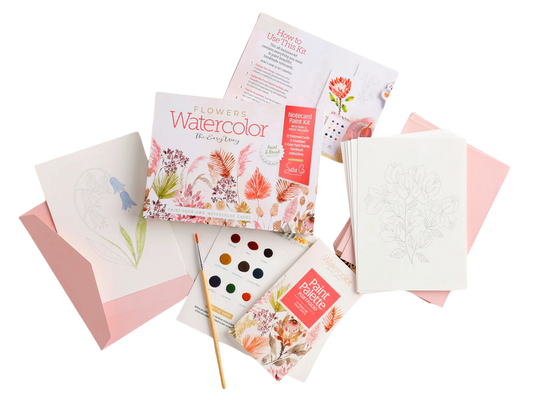 Paint Your Own Cards - Floral Set