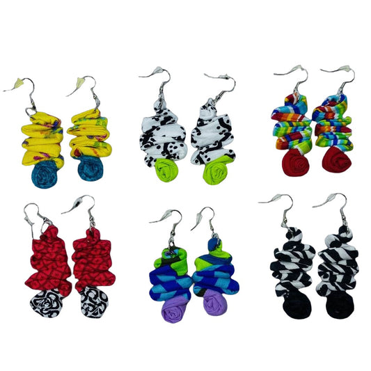 ZigZag Fabric Earrings