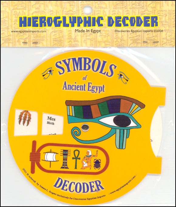 Symbols of Ancient Egypt Hieroglyphic Decoder