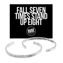 Fall Seven Times, Stand Up Eight Cuff Bracelet