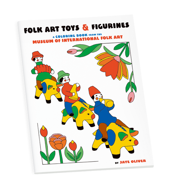 Folk Art Toys & Figurines Coloring Book