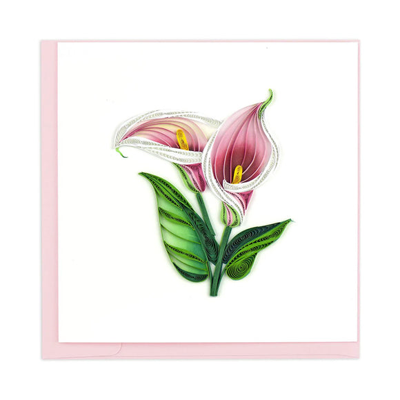 Calla Lily Quilled Card