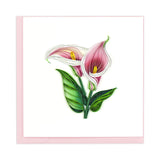 Calla Lily Quilled Card