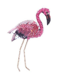 Flamingo Embellished Brooch Pin