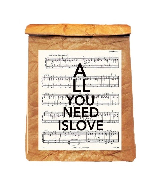 All You Need Is Love Reusable Lunch Bag