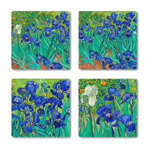 Van Gogh Irises Coasters, Set of 4