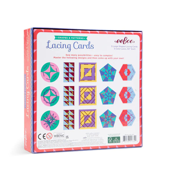 Shapes & Patterns Lacing Cards
