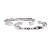 Notorious and Supreme Cuff Bracelet