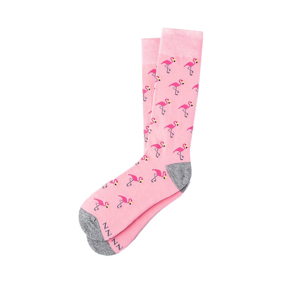Pink Flamingo Dress Socks