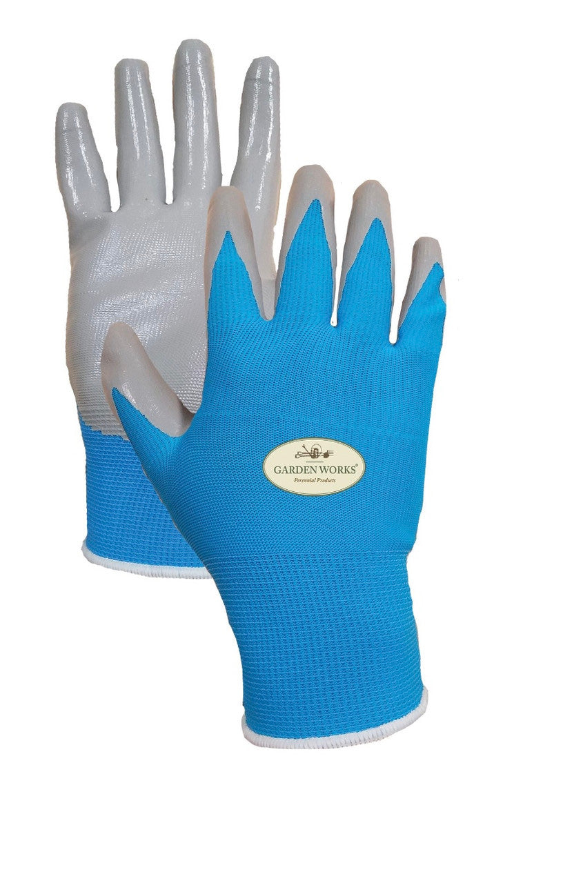 Blue Gardening Gloves